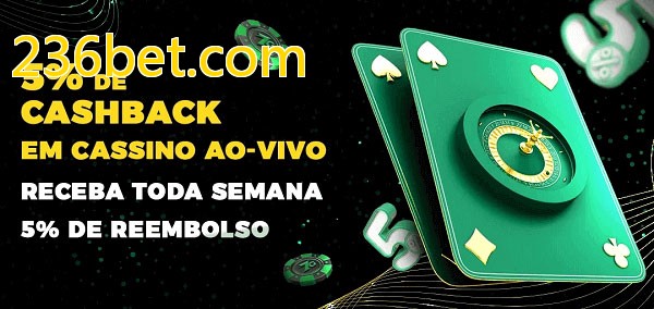 Promoções do cassino ao Vivo 236bet.com